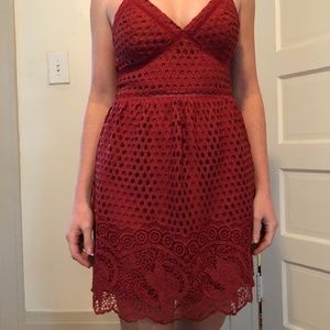 Red Lace Abercrombie Dress *NWT